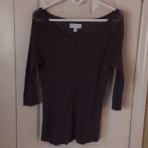 Dark gray half sleeves sweater